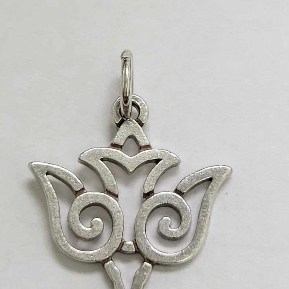 Retired James Avery Sterling Silver Open Dove Pendant